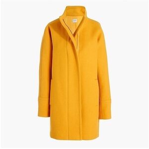Chic Classic Gently Used J.Crew Factory City Coat - Mustard Yellow - Size 12